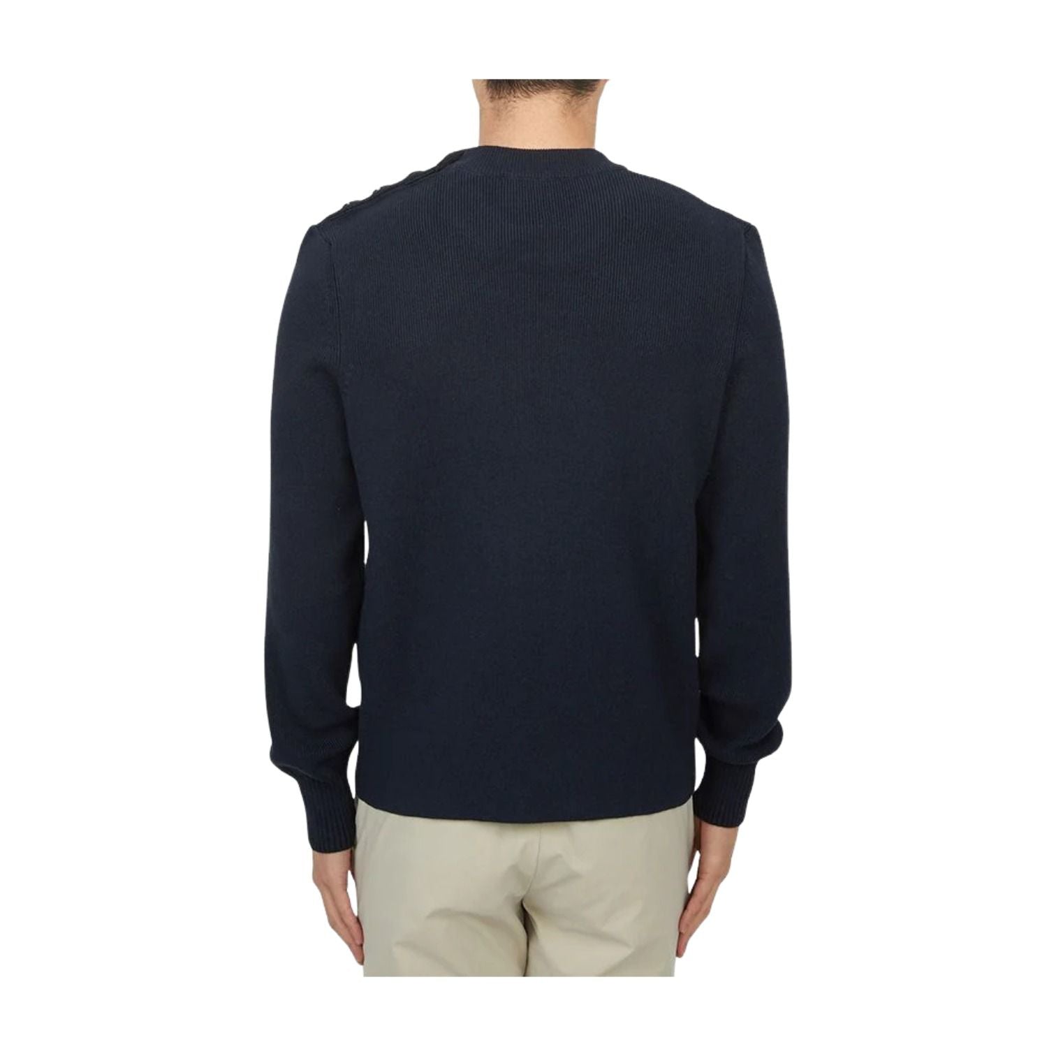 AMI Cotton Merino Wool Knit 'Navy' HKS039-KN0055-4011