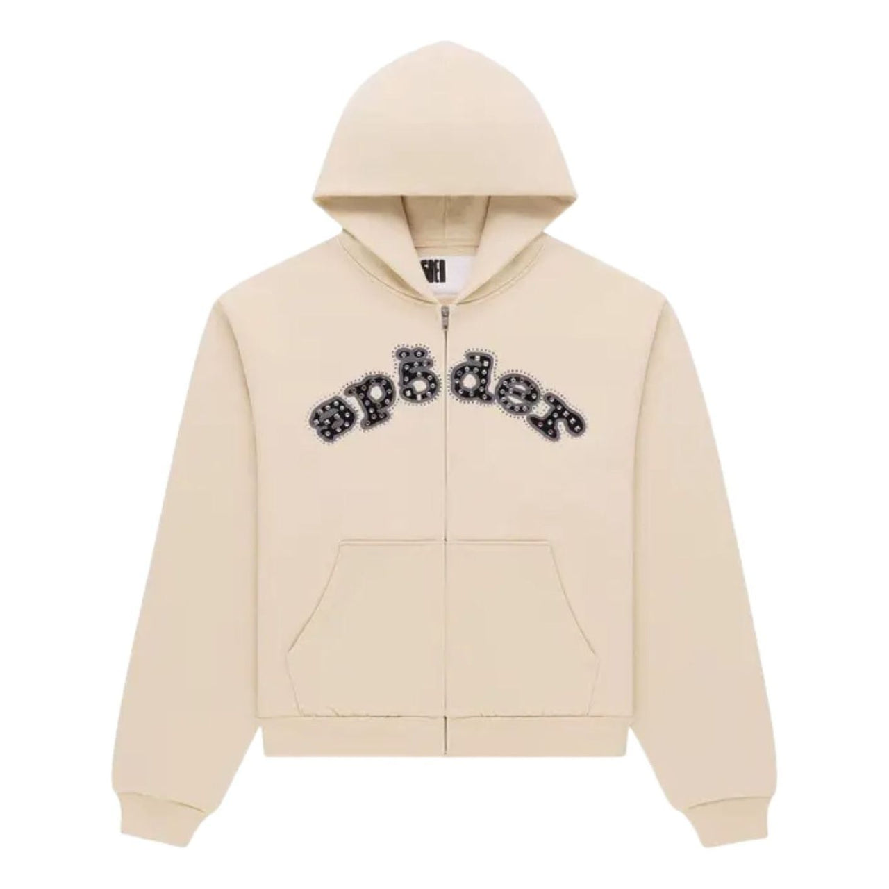 SP5DER Mixed Stone Og V2 Zip Hoodie 'Cream' ST019SS26CRM