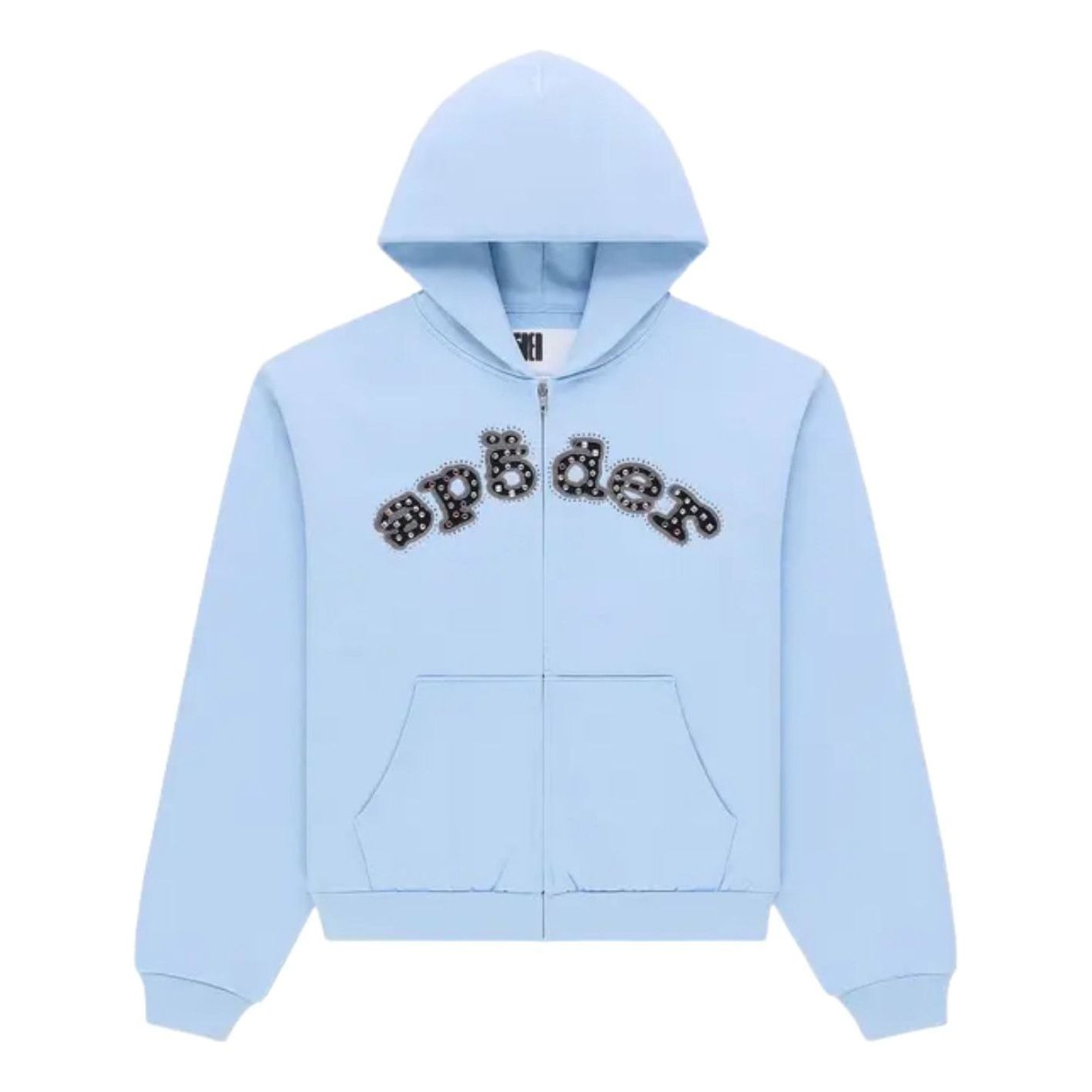 SP5DER Mixed Stone Og V2 Zip Hoodie 'Rock Blue' ST019SS26RBL