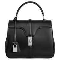 CELINE Calfskin Shoulder Bag, Crossbody Bag, Handbag Small Size Women's Black