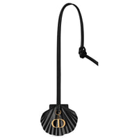 DIOR Cow Leather Keychains Women's Black