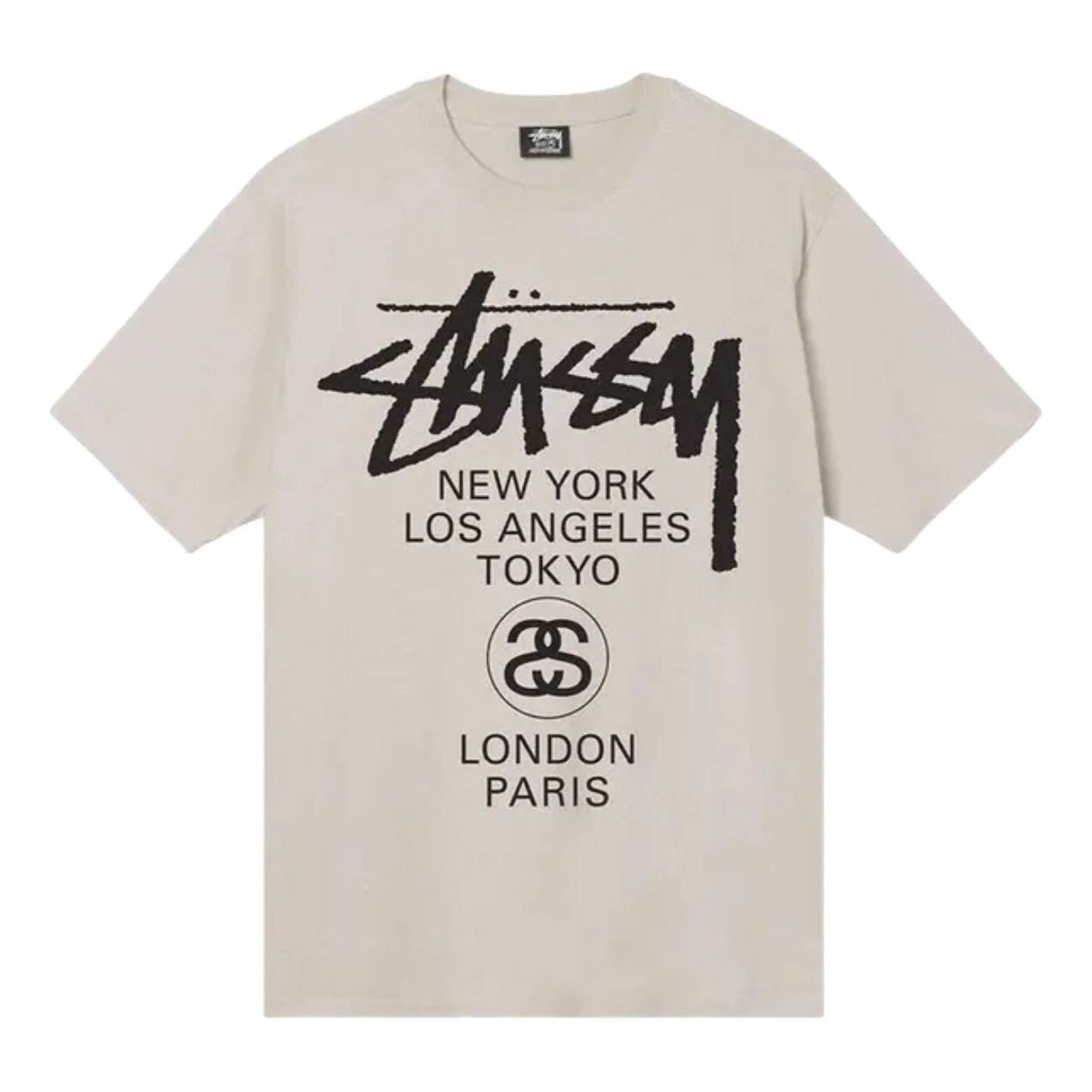 Stussy World Tour T-Shirt 'Smoke' 3903713-SMOK