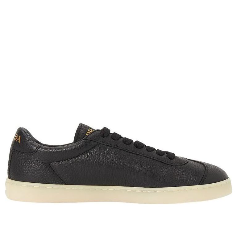 PRADA FW25 Deerskin Leather Sneaker 'Black' 2EE394-013-F0632
