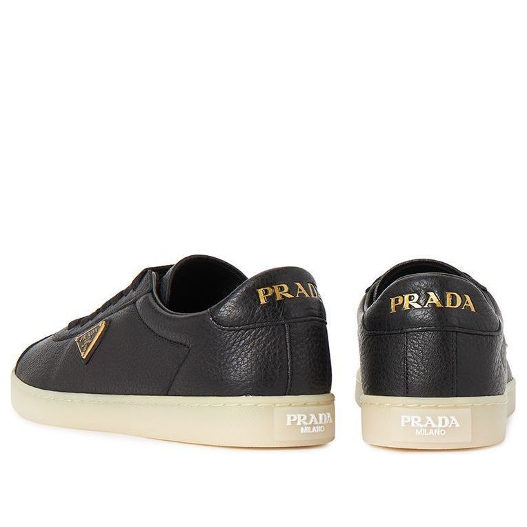 PRADA FW25 Deerskin Leather Sneaker 'Black' 2EE394-013-F0632