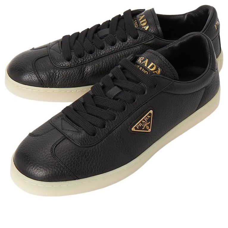 PRADA FW25 Deerskin Leather Sneaker 'Black' 2EE394-013-F0632
