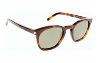 SAINT LAURENT Acetate Plastic Irregular Shape Sunglasses Unisex Tortoiseshell