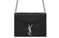 SAINT LAURENT Bright Leather Shoulder Bag, Crossbody Bag Regular Women's Black
