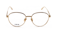 DIOR Alloy Irregular Shape Eyeglass Frames Women's Gold