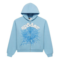 Sp5der OG Web Zip Up 'Sky Blue' ST048SS26SKB