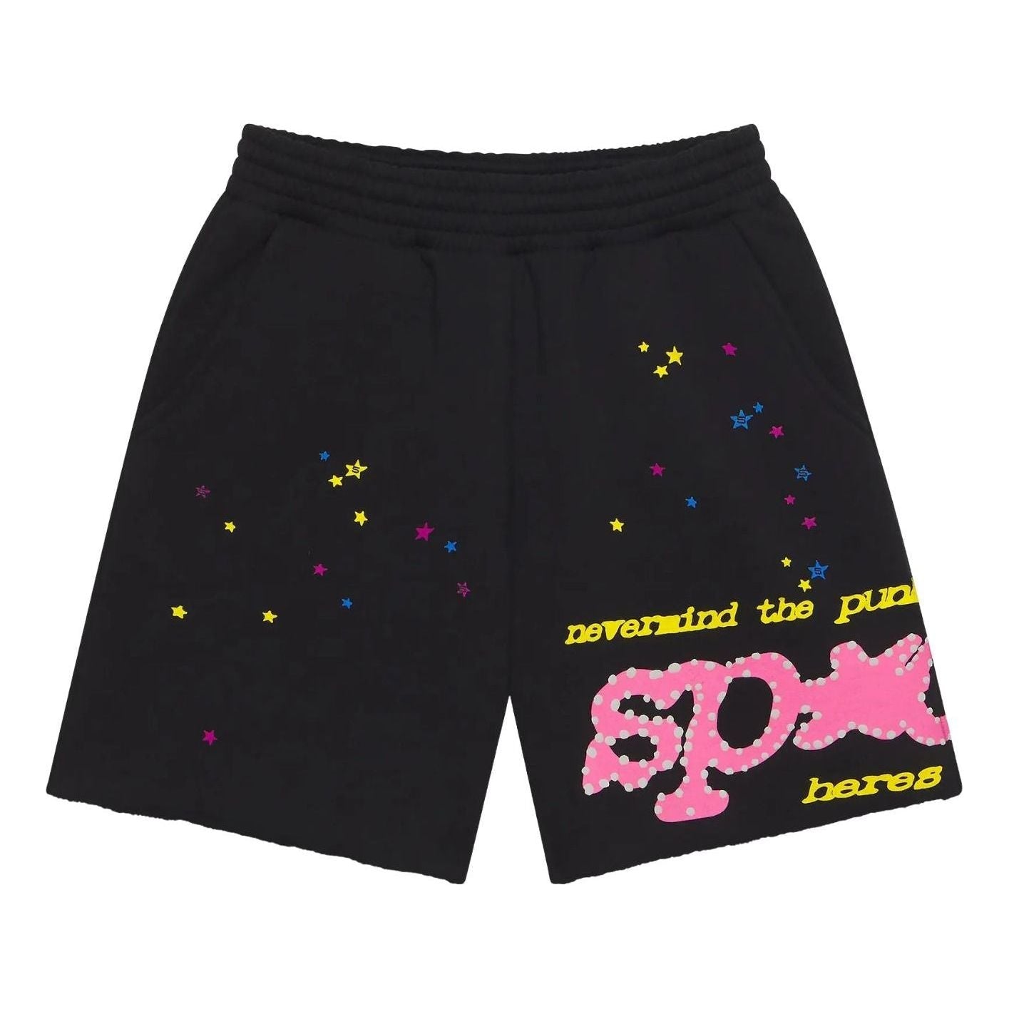 Sp5der Punk V2 Sweatshort 'Black' SH010SS26BLK