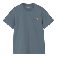 Carhartt WIP American Script Short Sleeve T-Shirt 'Blue' I029956-3GB-XX