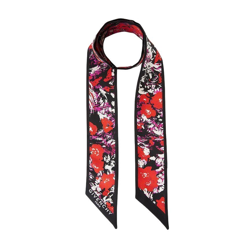 (WMNS) Givenchy SS26 Bandeau in Silk with Floral Print 'Black Fuchsia' BG00NZG002-038