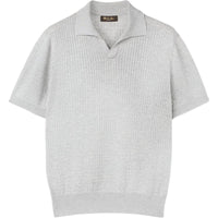 Loro Piana FW24 Polo Shirt Men's Misty Cloud Color