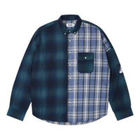 Palace SS26 Patchy Flannel Shirt 'Blue' P30SHT005