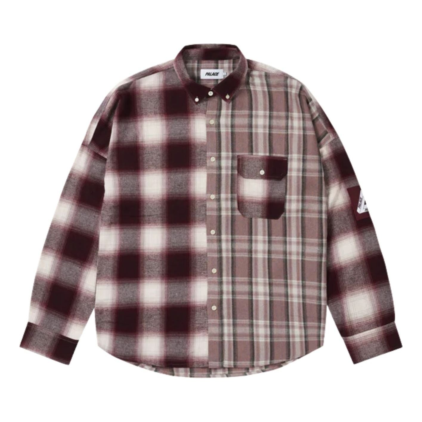 Palace SS26 Patchy Flannel Shirt 'Red' P30SHT004