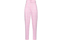 PRADA Checked Belted Trousers