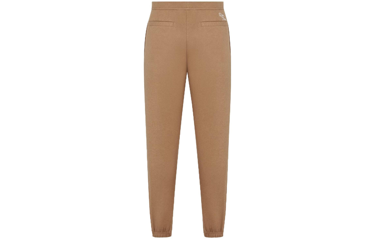 Denim Tears X DIOR Tears Knitted Sweatpants Men Beige