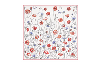 DIOR Silk Twill Silk Scarves Women's White