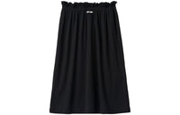 MIU MIU Logo-Patch Elasticated Waistband Midi Skirt