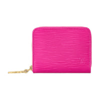 LOUIS VUITTON TM Zippy Coin Purse Collaboration Cow Leather Wallet Women's Pink