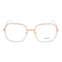 PRADA Metal Square Eyeglass Frames Women's Gold