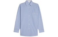 CELINE Oversized Shirt In Striped Cotton Shirt Women's Blue