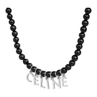 CELINE Monochroms Bead Necklace