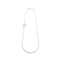 CHANEL Pearl Necklaces Women's White