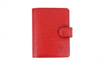 LOUIS VUITTON Epi Leather Wallet Mini Unisex Castile Red
