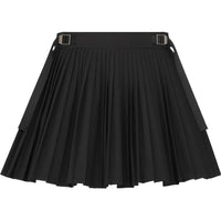 DIOR Logo Engraved Pleated Mini Skirt