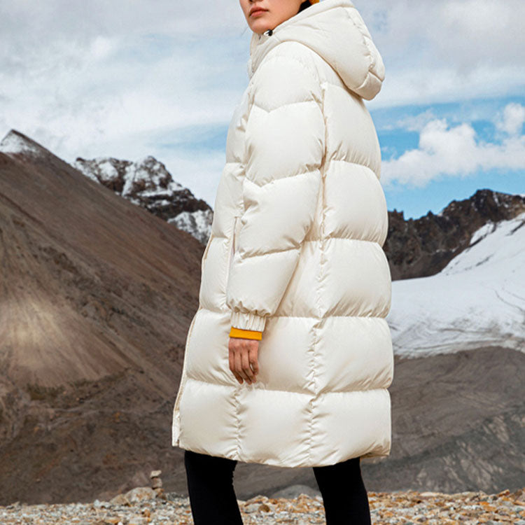 (WMNS) Skechers Long Down Jacket 'Multi-Color' L420W264