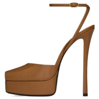 SAINT LAURENT La Scandale Platform Sandals Women's