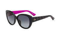 DIOR Oval Sunglasses Women's Black