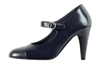 CHANEL High Heels Women's Marine Blue