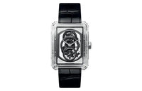 CHANEL BOY · FRIEND Wrist Watch Manual Mechanical Movement Crocodile Leather Strap Cut-Out Dial Women's