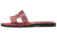 HERMES Oran Slide Slippers Women's Multicolor Pink