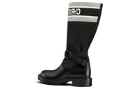 DIOR D-Major Knee-high Boots Women's Black