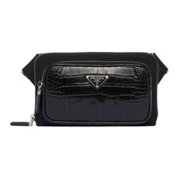 PRADA Polyamide Shoulder Bag Unisex Black