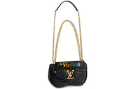 LOUIS VUITTON New Wave Chain Bag Pm Black