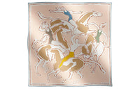 HERMES Silk Scarves Women's Pink