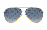 LOUIS VUITTON PILOT Sunglasses Unisex Gold