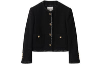 MIU MIU Sequined Crewneck Button Up Jacket