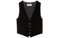 SAINT LAURENT Vests Women's Black