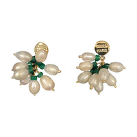 MIU MIU Pearl Earrings Women's White
