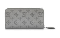 LOUIS VUITTON Zippy Calfskin Wallet Regular Women's Metal Gray