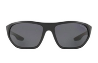 PRADA Irregular Shape Sunglasses Men's Black