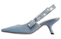 DIOR J'Adior Chunky Heel High Heels 6.5cm Women's Blue