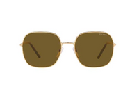 PRADA Metal Irregular Shape Sunglasses Women's Gold