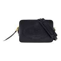 PRADA Leather Camera Bag, Shoulder Bag, Crossbody Bag Women's Black