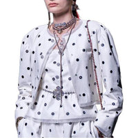 CHANEL 23 Spring And Summer Leather Jacket Women's White